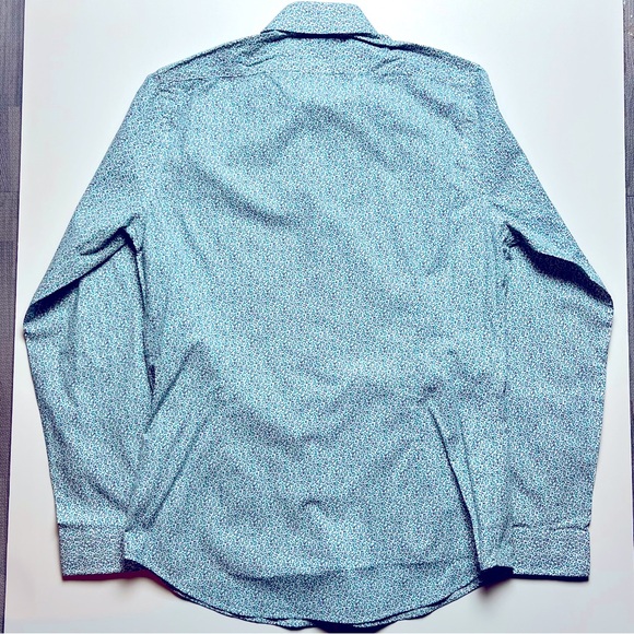 🆕 Express Outlet Extra Slim Floral Dress Shirt - Med - Picture 3 of 4